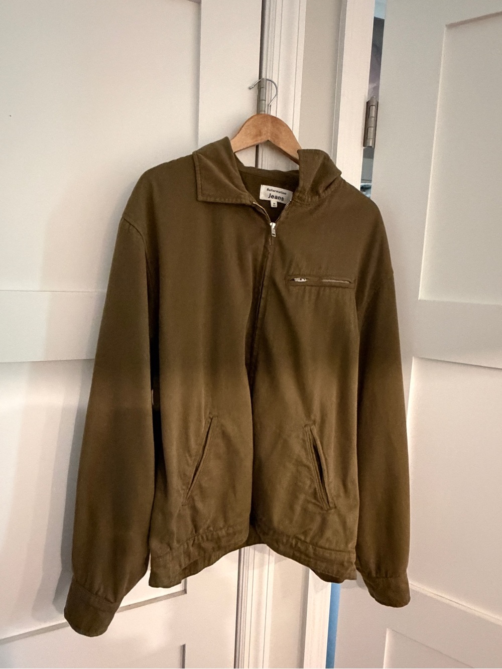 Reformation M Olive Green Women's bomber - Picture 3 of 4